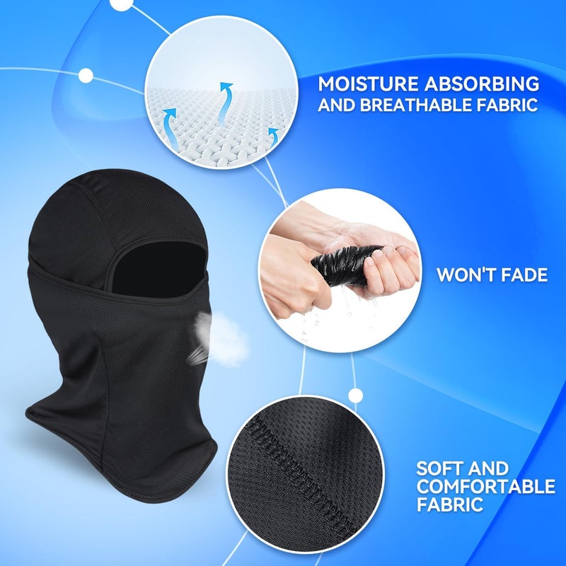Sclzoed 3 Pieces Balaclava Ski Mask -Winter Full Face Mask for Men Women Windproof Weather Outdoors Cover for Men Women Boys Girls - Image 2
